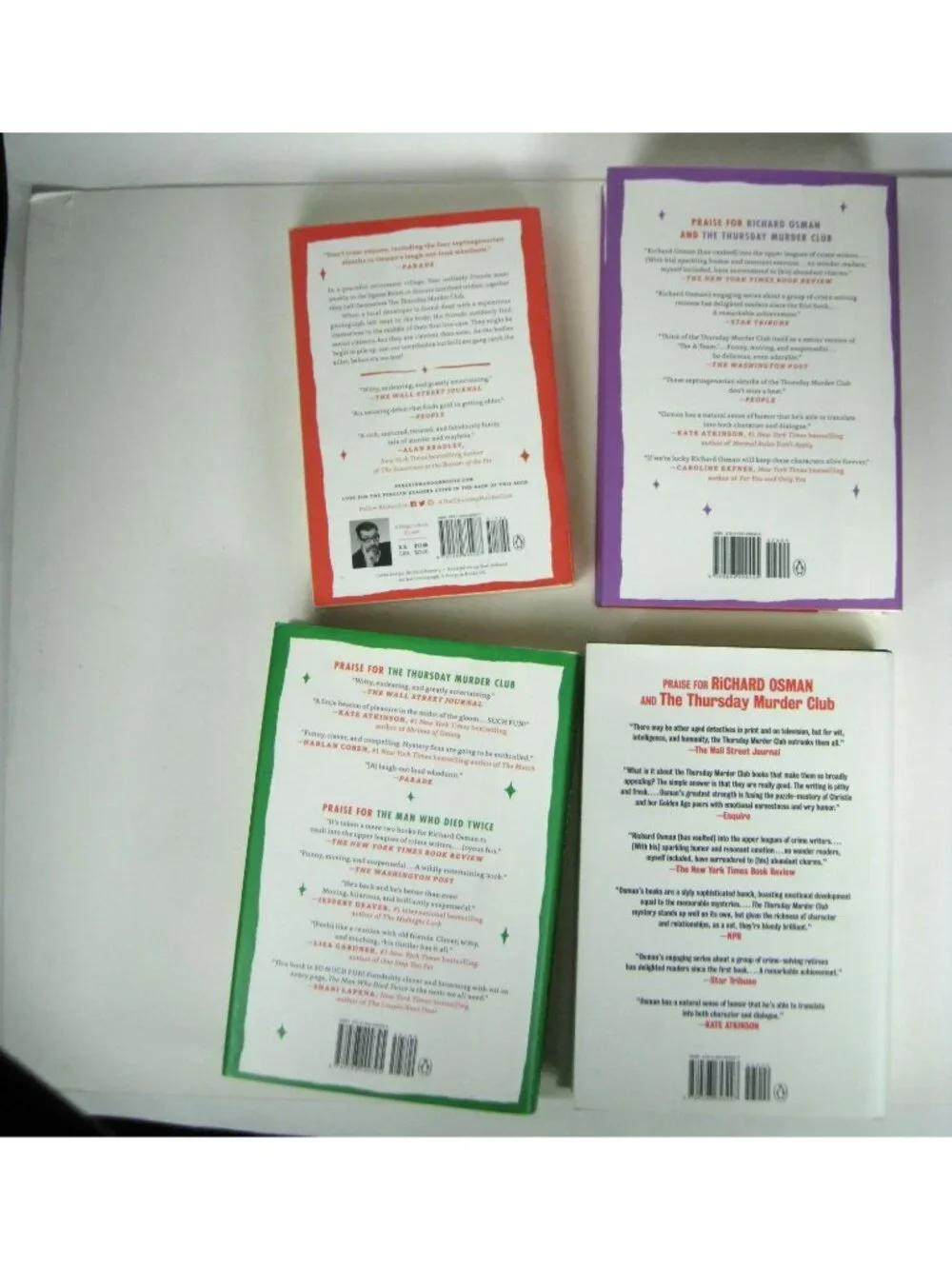 Richard Osman Mystery Book Lot Of 4 Titles 3 Hardcover 1 Paperback Summer Reads